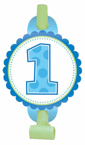 1st Birthday Boy Blowouts