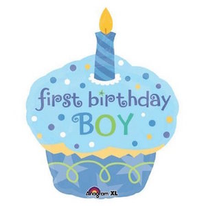 Sweet Little Cupcake Boy Balloon