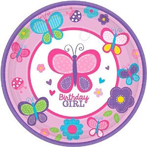 Sweet Birthday Girl 1st Birthday Dessert Plates
