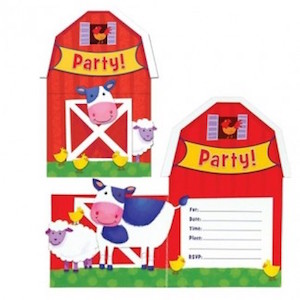 Barnyard Fun Invitations