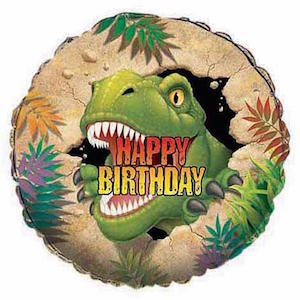 18 Inch Dino Blast Happy Birthday Balloon