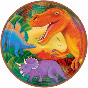 Prehistoric Dinosaur Dinner Plates