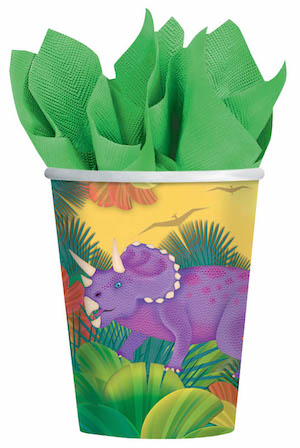 Prehistoric Dinosaur Paper Cups