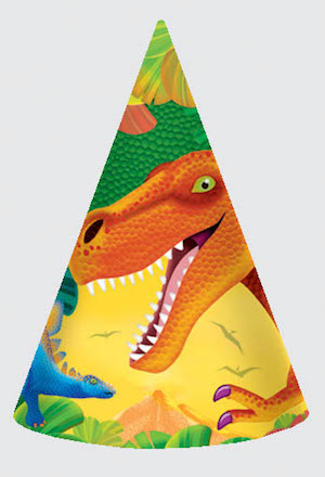 Prehistoric Dinosaur Cone Hats