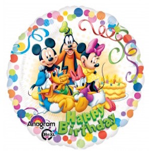 18 Inch Mickey & Friends Birthday Balloon