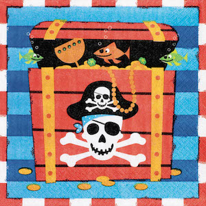 Pirates Treasure Lunch Napkins