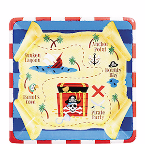 Pirates Treasure Dessert Plates