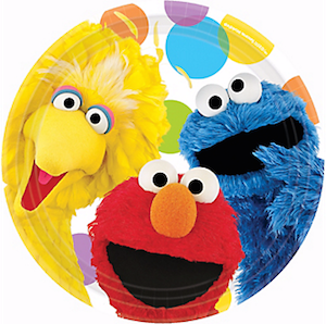 Sesame Street Party Dinner Plates
