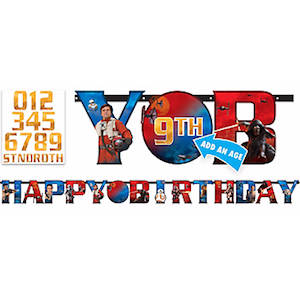 Star Wars Force Awakens Add-An-Age Banner