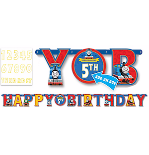 Thomas & Friends Add-An-Age Letter Banner