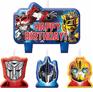 Transformers Birthday Candle Set