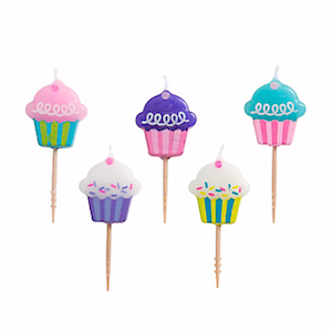 Cupcake Toothpick Birthday Candles