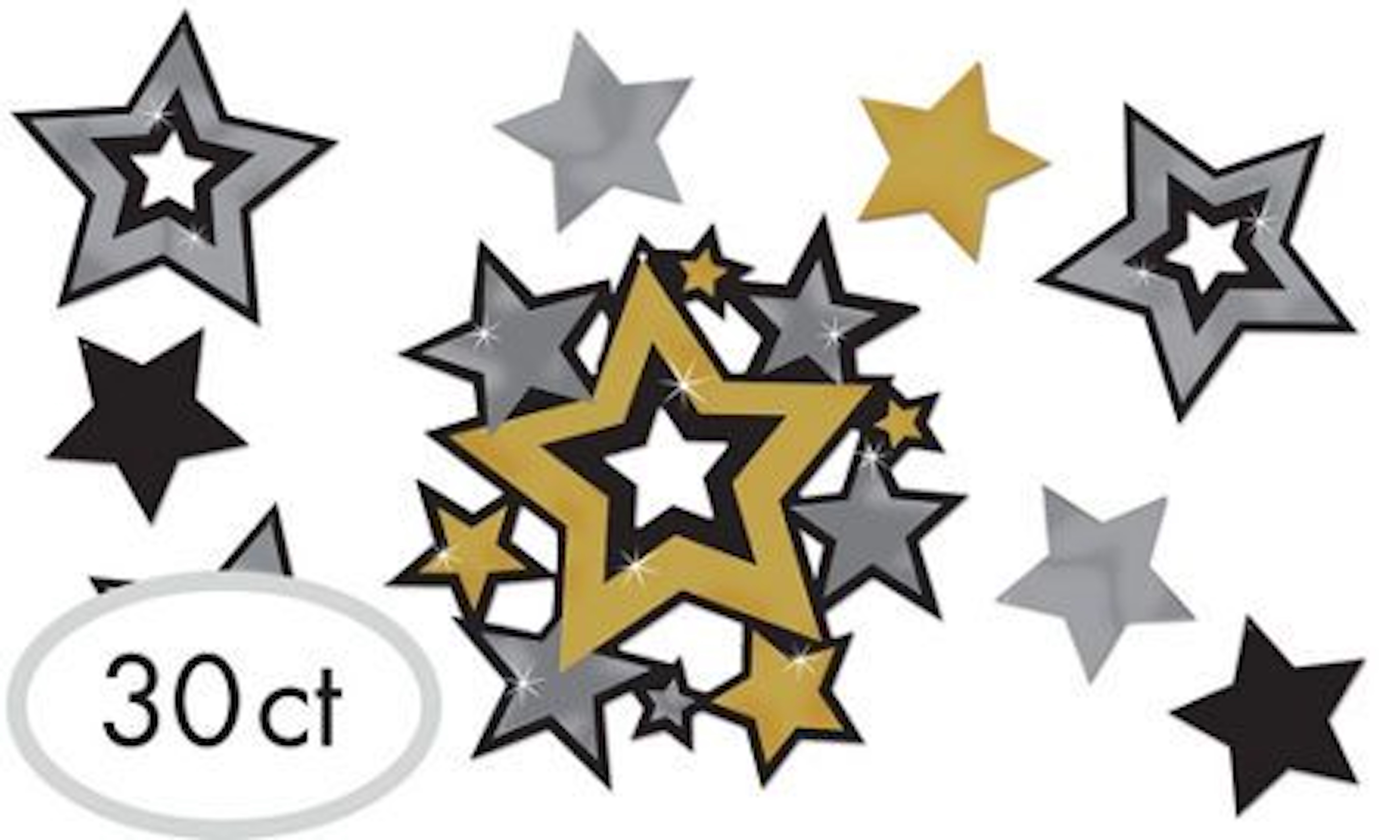 Hollywood Mega Value Pack Star Cutouts