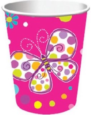Butterfly Sparkle Paper Cups