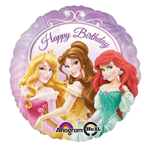 18 Inch Disney Princess Happy Birthday Balloon