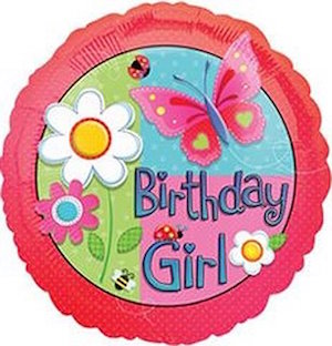 18 Inch Garden Girl Balloon