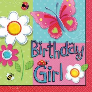 Garden Girl Beverage Napkins