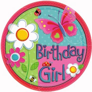 Garden Girl Dinner Plates