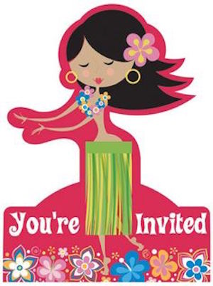 Let's Hula Invitations