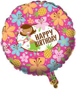 18 Inch Pink Luau Balloon