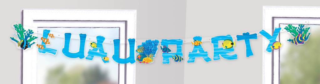Coral Reef Letter Banner