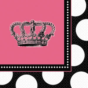 Rocker Princess Beverage Napkins