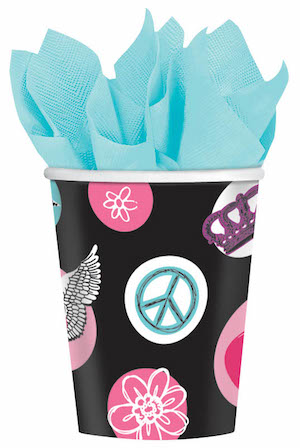 Rocker Princess Paper Cups