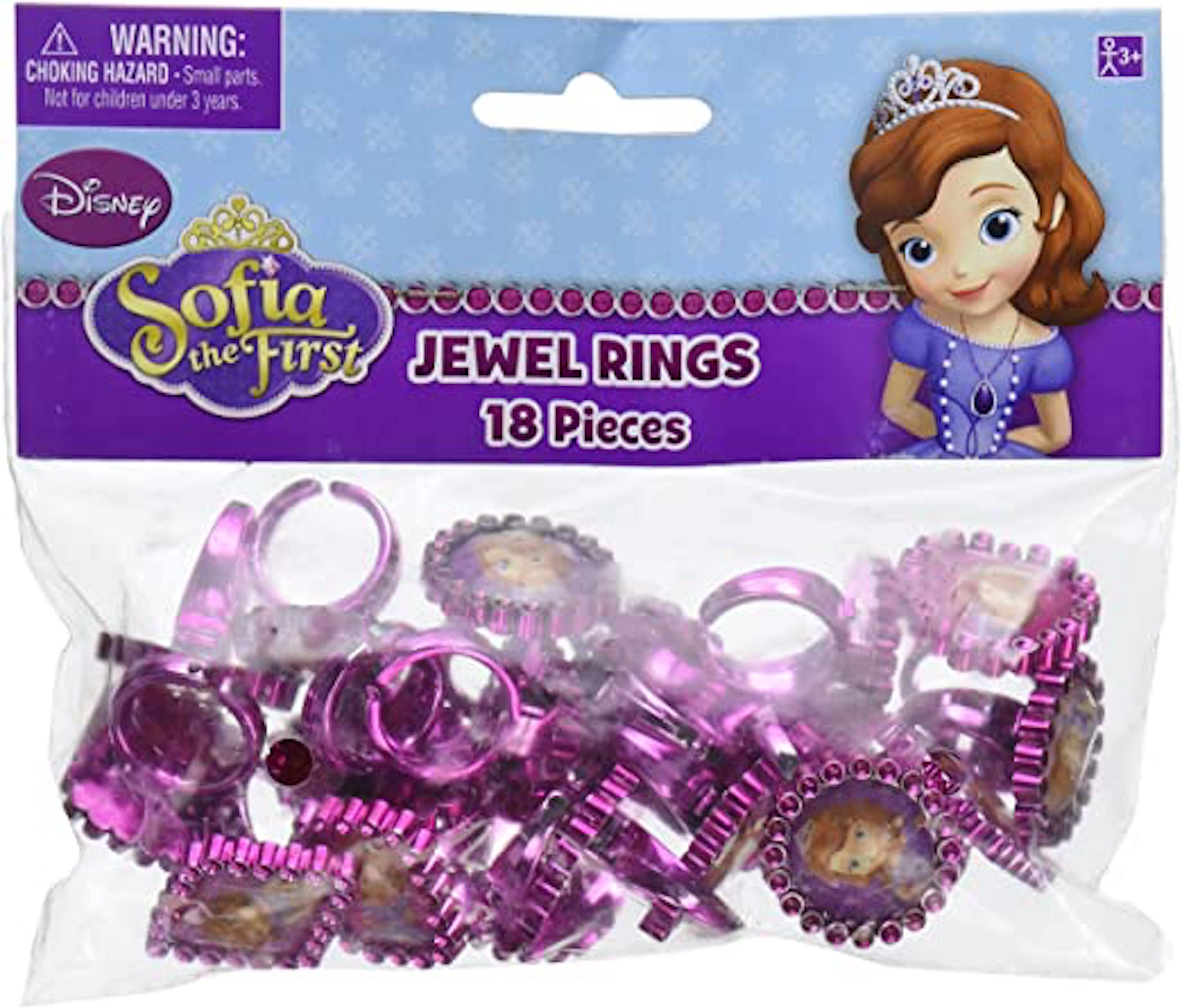 Sofia the First Jewel Rings Favor