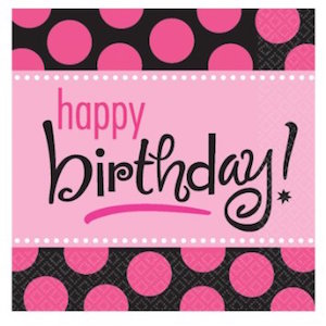 Another Year of Fabulous Happy Birthday Beverage Napkins