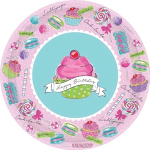 Birthday Sweets Dessert Plates