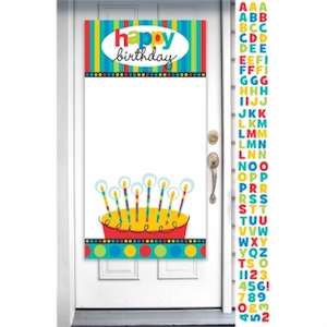 Dots & Stripes Personalised Door Banner