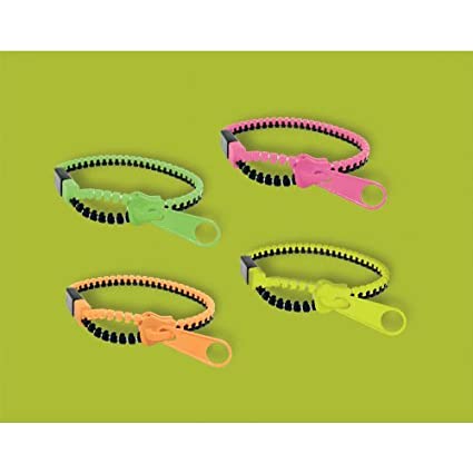 Two-Tone Zipper Bracelet