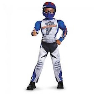 Boys Motorcycle Rider Muscle Costume