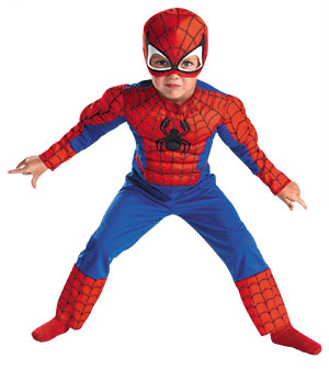 Boys Spiderman Muscle Costume