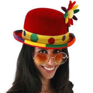 Clown Bowler Hat