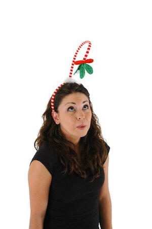 Springy Mistletoe Headband