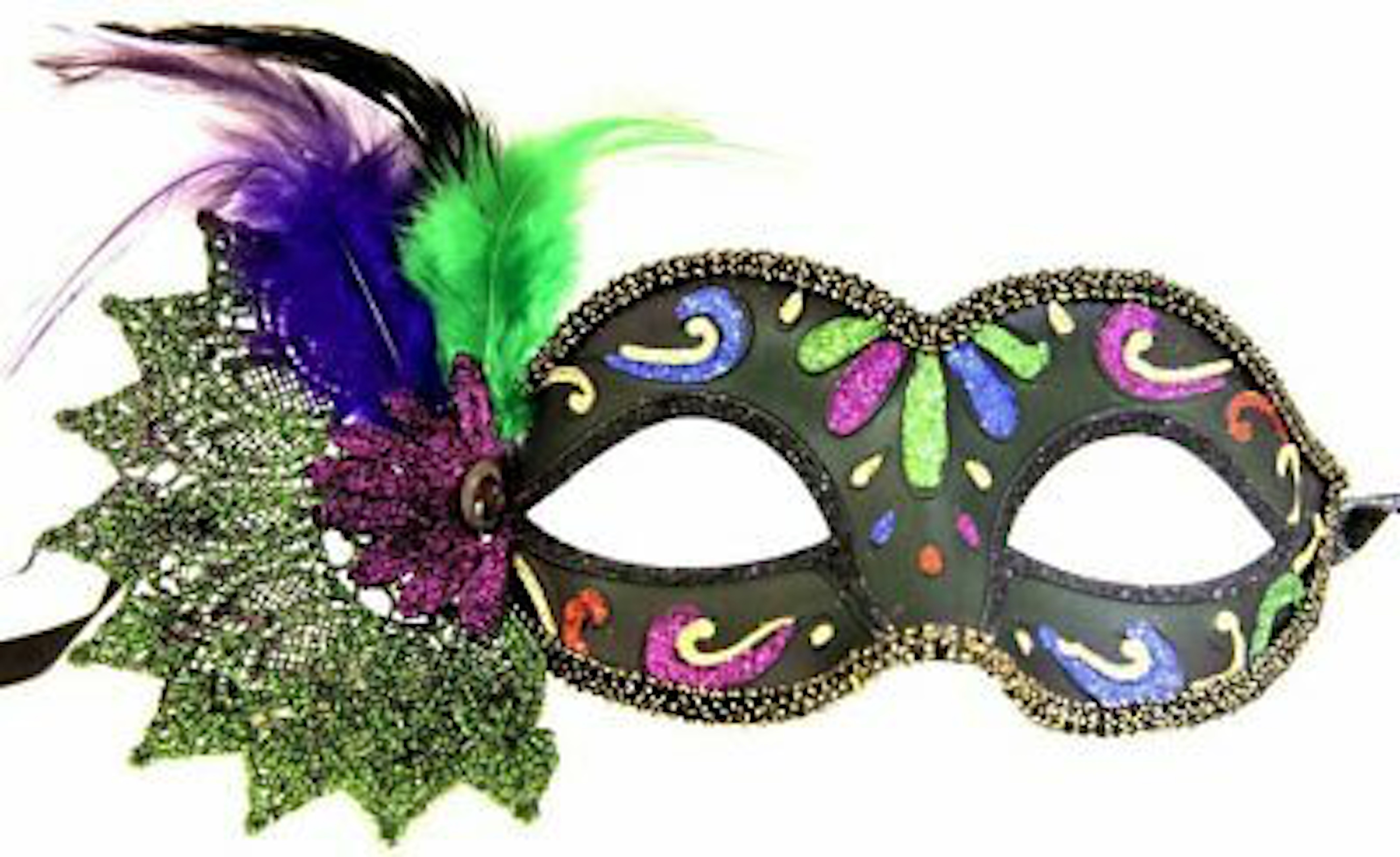 Marcia Mask with Feather