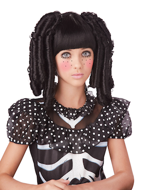Baby Doll Curls With Bangs Wig