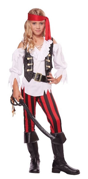Girls Posh Pirate Costume