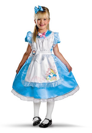 Girls Alice in Wonderland Deluxe Costume