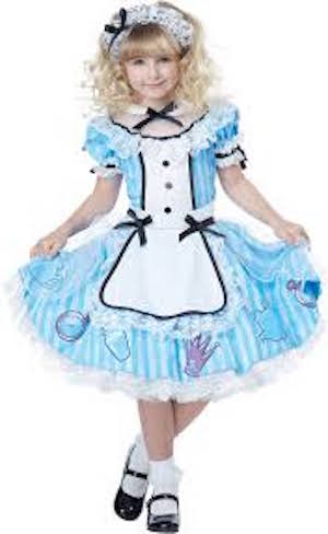 Girls Deluxe Alice in Wonderland Costume