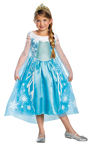 Girls Frozen Elsa Deluxe Costume