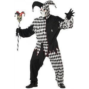 Men Evil Jester Costume