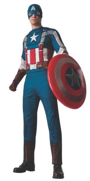 Men Captain America Retro Costume