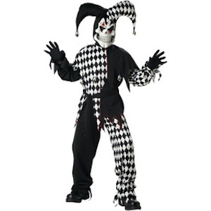 Boys Evil Jester Costume