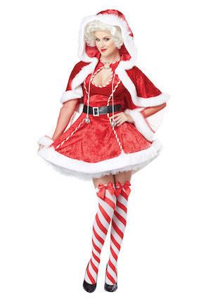 Women Sexy Mrs Claus Costume