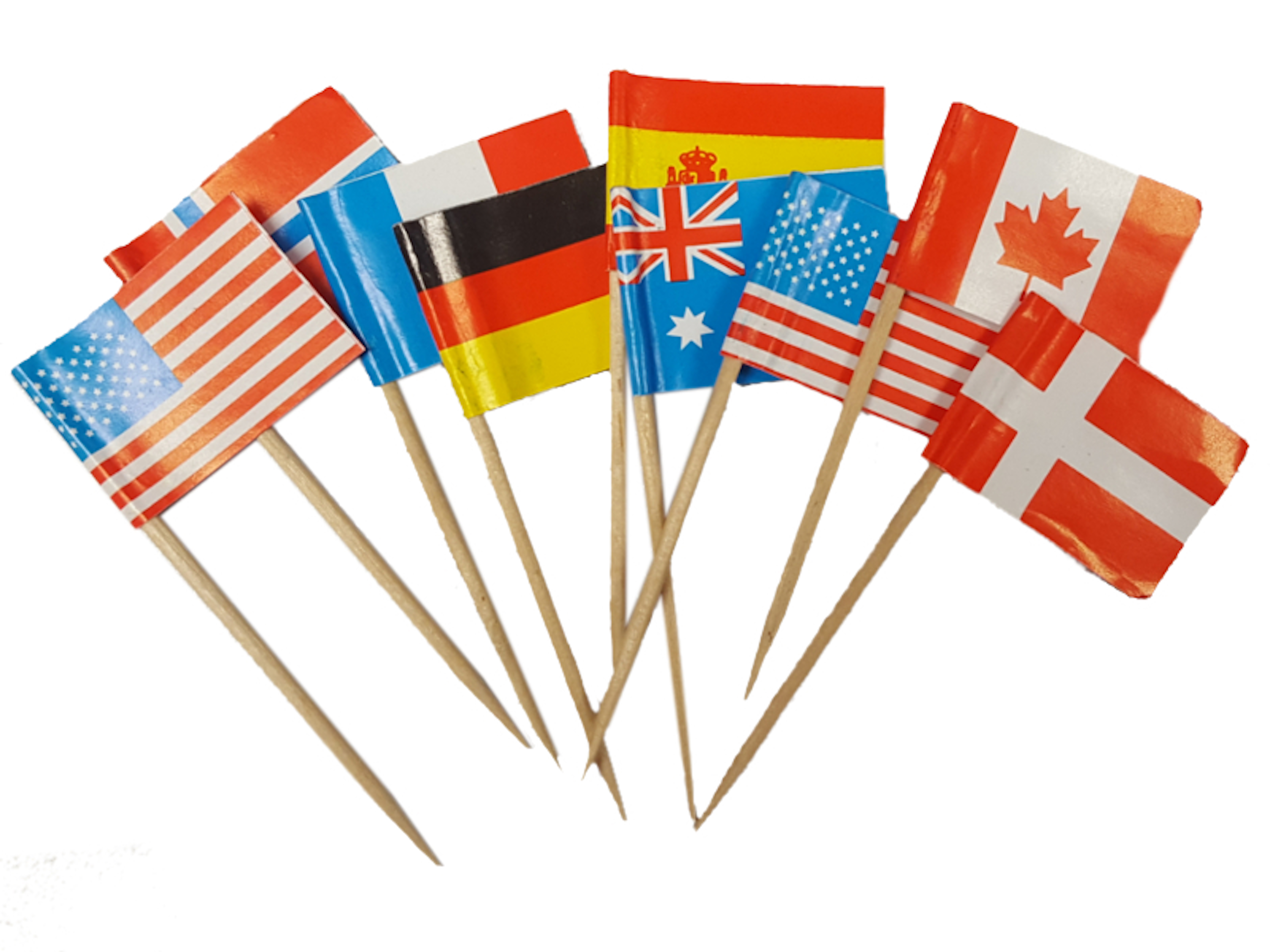 International Flags Cocktail Picks