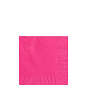 Bright Pink Beverage Napkins