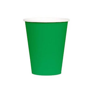 Festive Green Paper Cups