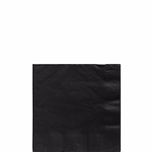 Jet Black Beverage Napkins